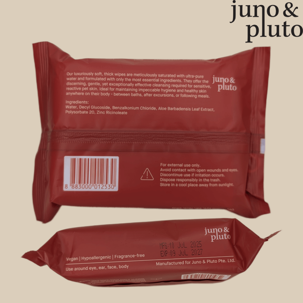 Juno & Pluto Hypoallergenic Pet Wipes – 50 Packs + Free Towel