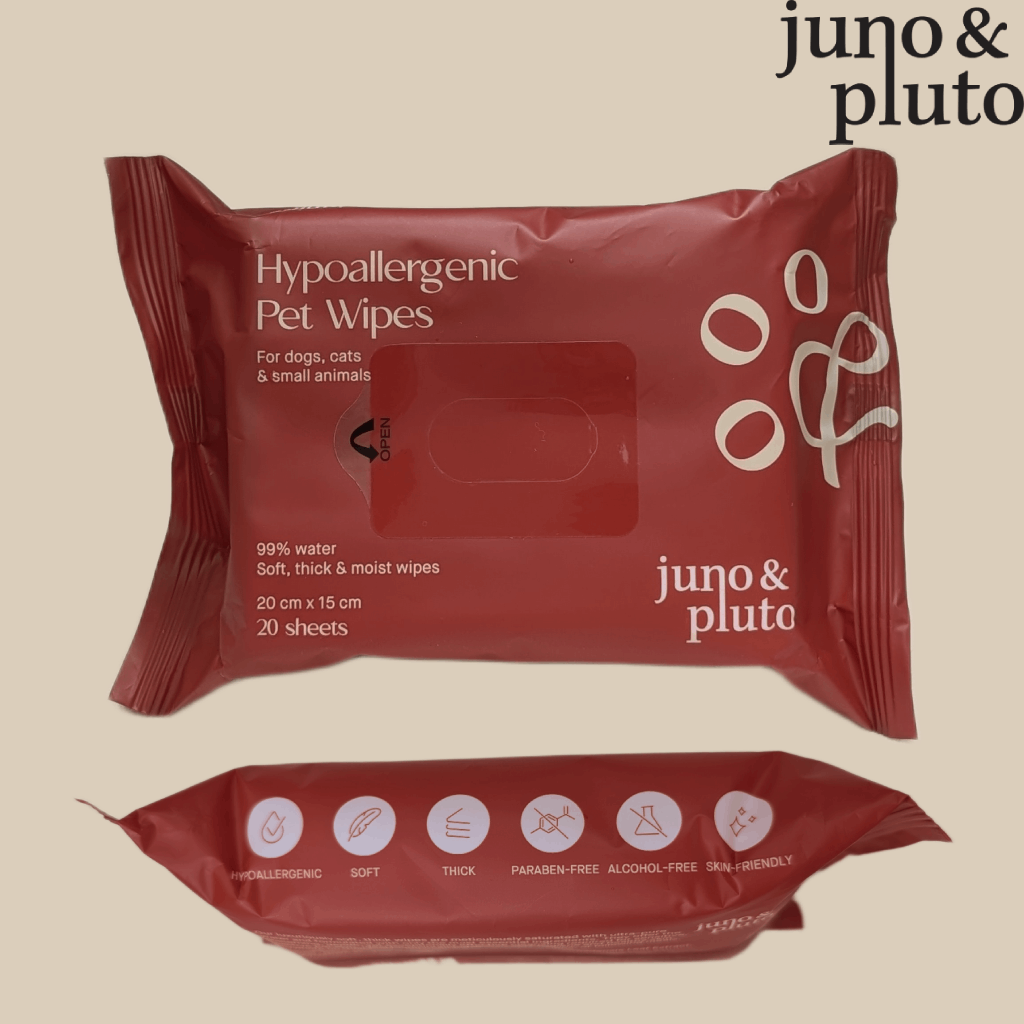 Juno & Pluto Hypoallergenic Pet Wipes – 50 Packs + Free Towel