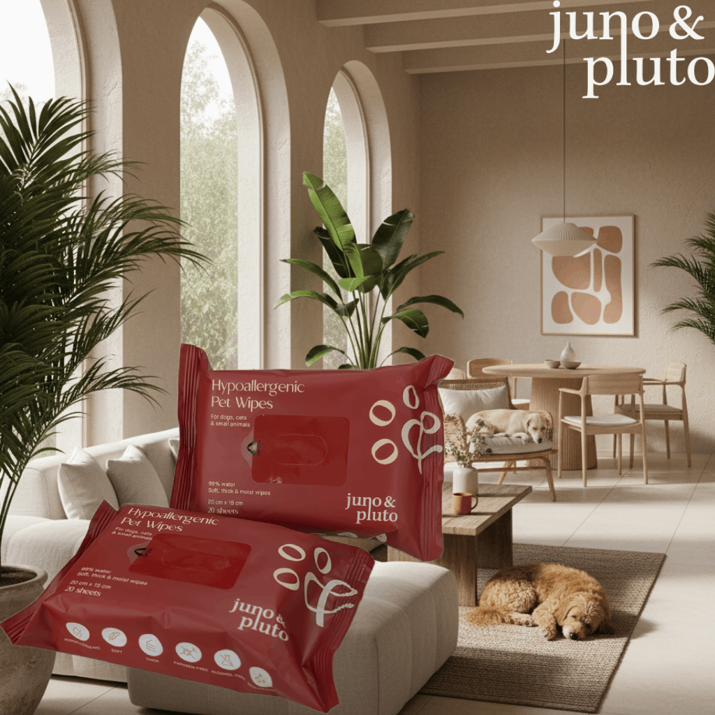 Juno & Pluto Hypoallergenic Pet Wipes – 50 Packs + Free Towel